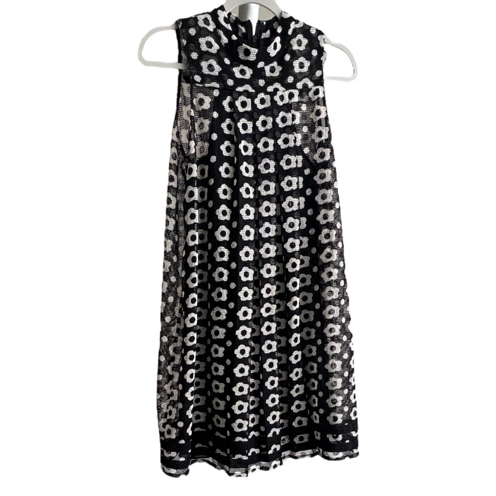 Anthropologie Mod Black and White Mini dress